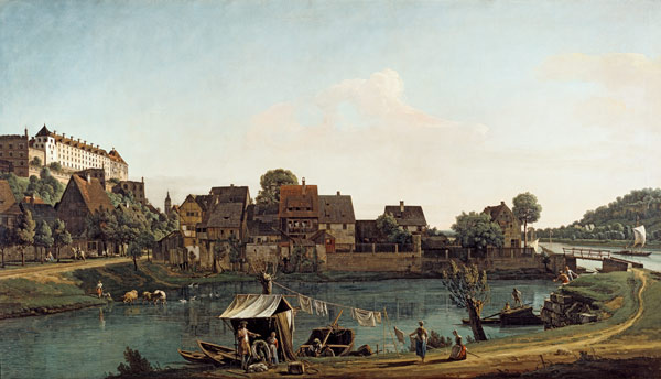 Die Schiffervorstadt in Pirna a Bernardo Bellotto