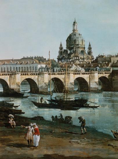 Dresden from right bank of Elbe, Bellotto