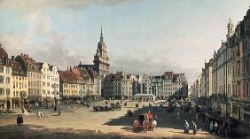 The old Market place in Dresden