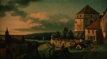 View of Pirna a Bernardo Bellotto