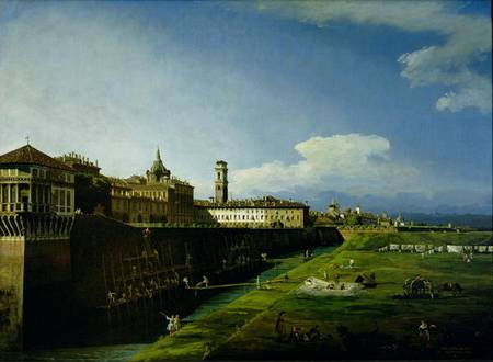 View of Turin from the Gardens of the Palazzo Reale a Bernardo Bellotto