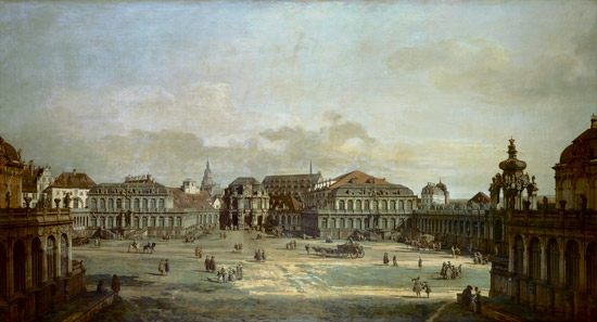 The cage court in Dresden a Bernardo Bellotto