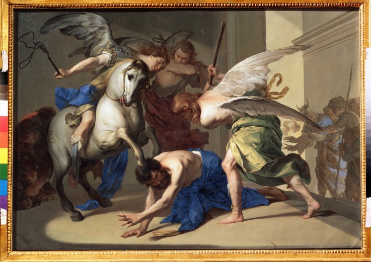 The Expulsion of Heliodorus from the Temple a Bernardo Cavallino