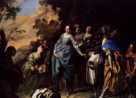 The Finding of Moses a Bernardo Cavallino