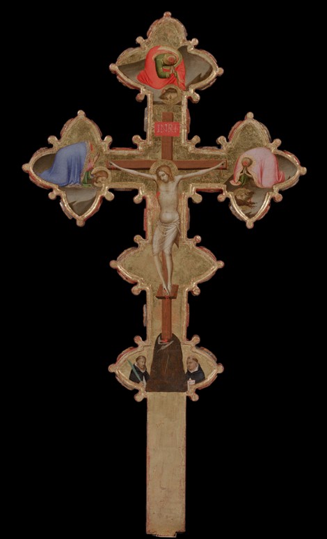 Portable, Double Sided Cross (verso) a Bernardo Daddi