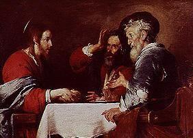 Christ and the disciples in Emmaus.
