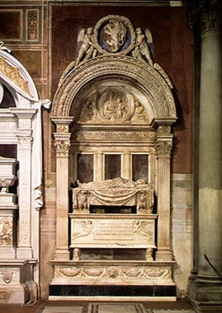 Tomb of Leonardo Bruni (1369-144) a Bernardo Rossellino