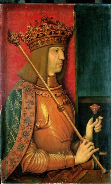 Emperor Maximilian I (1459-1519) (panel) a Bernhard Strigel