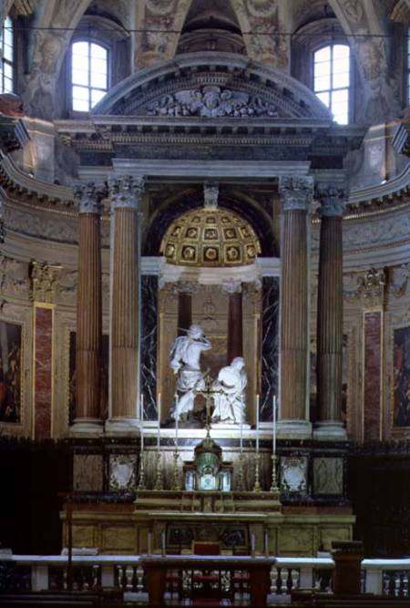 View of the High Altar Showing the Martyrdom of St. Paul a Bernini Algardi A. & Bitonto