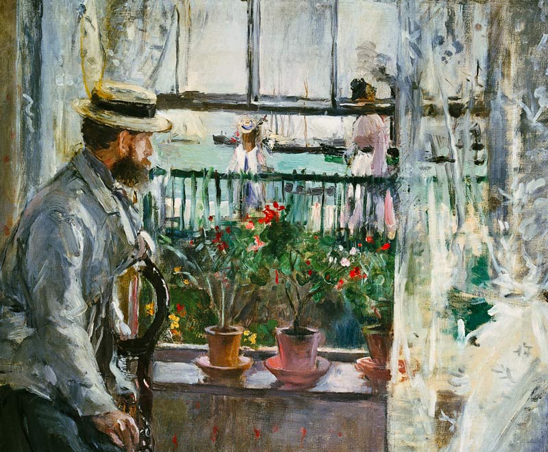 Eugene Manet on the island of Wight. a Berthe Morisot
