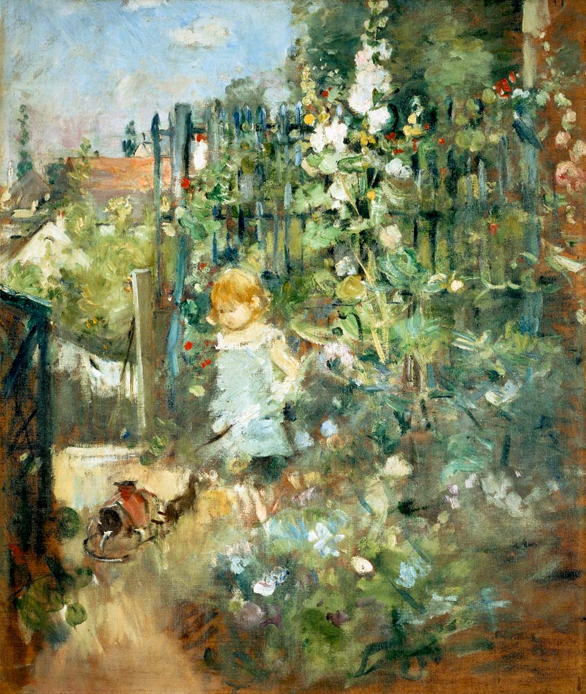 Girl in the garden a Berthe Morisot
