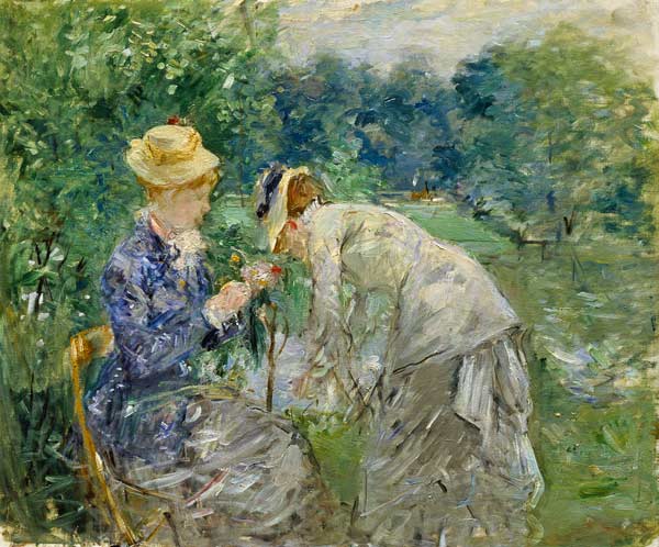 In the Bois de Boulogne a Berthe Morisot