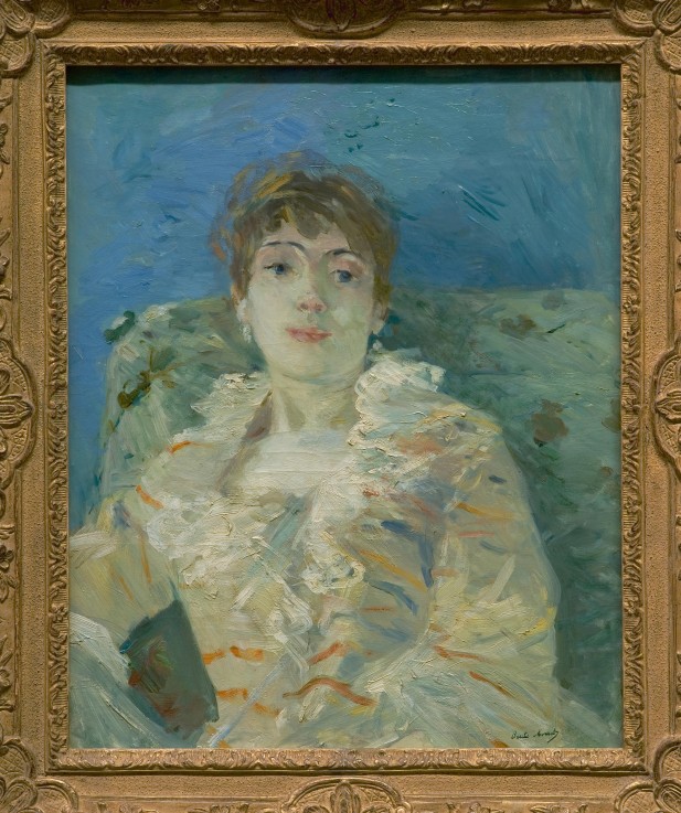 Girl on a Divan a Berthe Morisot