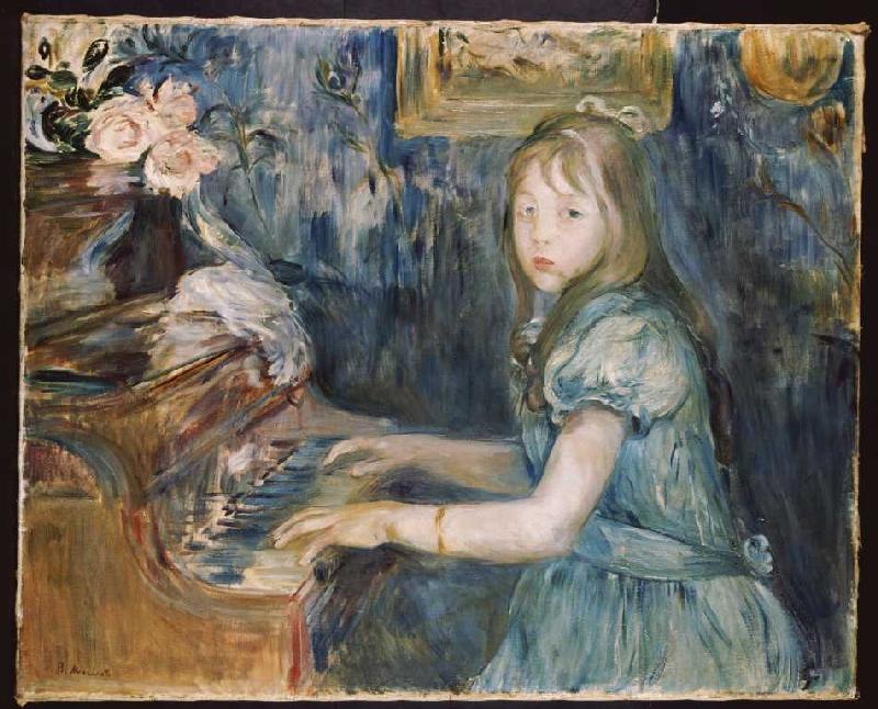 Lucie Leon Klavier spielend a Berthe Morisot