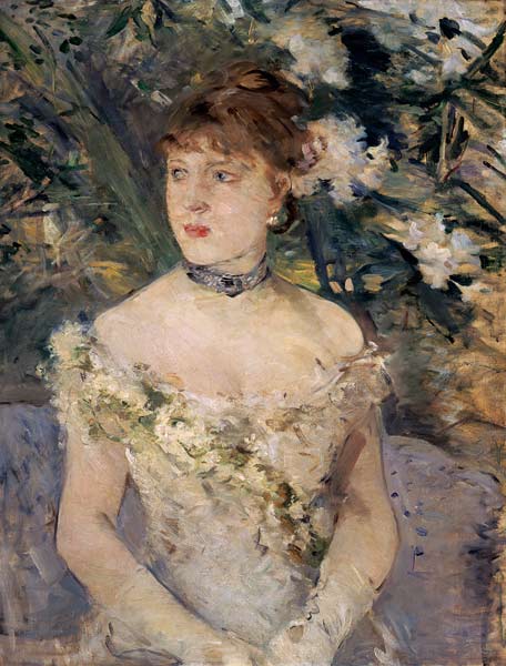 Morisot/Young woman in a ball gown/1879 a Berthe Morisot