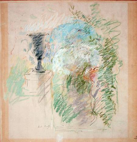 Vase in a Garden a Berthe Morisot