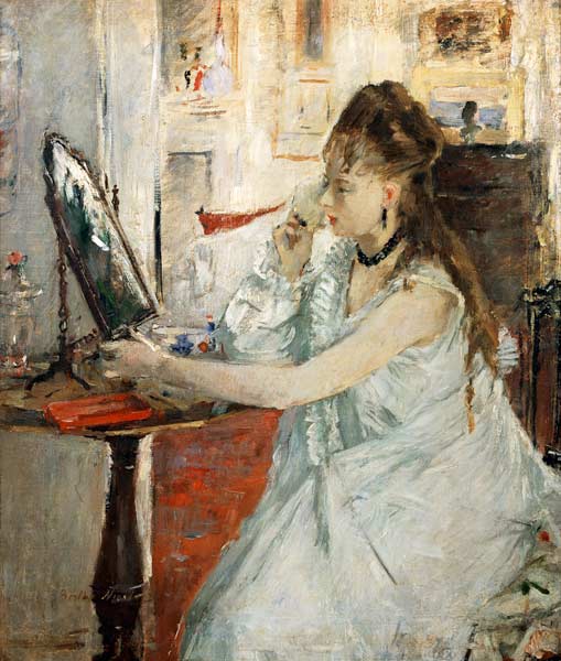 Young Woman Powdering her Face a Berthe Morisot