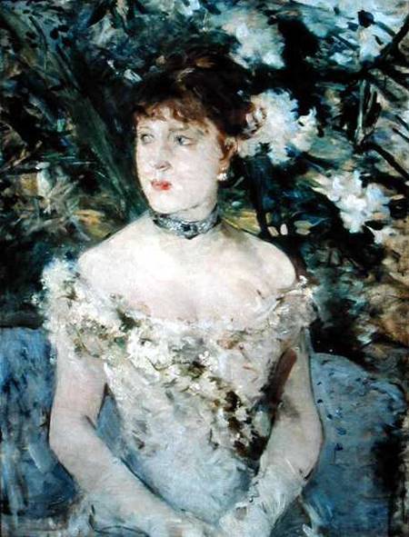 Young girl in a ball gown a Berthe Morisot
