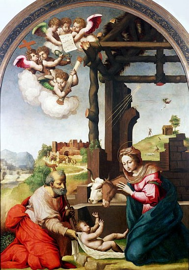 Adoration of the Holy Child a Biagio Pupini