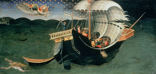 St. Nicholas rebuking the Tempest a Bicci  di Lorenzo