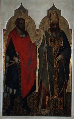 St. Julian and St. Zenobius (tempera on panel) a Bicci  di Lorenzo