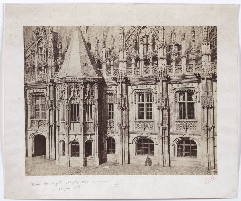 Rouen, Palais de Justice: Court facade of the west wing a Bisson Frères