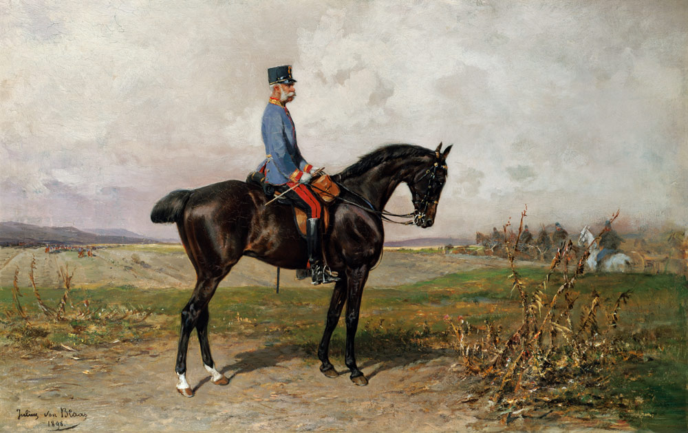 Franz Joseph, Equestrian Portrait a Blaas