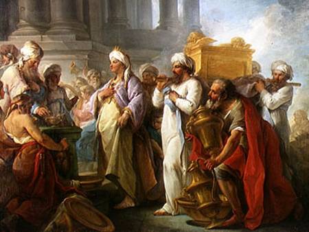 Solomon Before the Ark of the Covenant a Blaise Nicolas Le Sueur