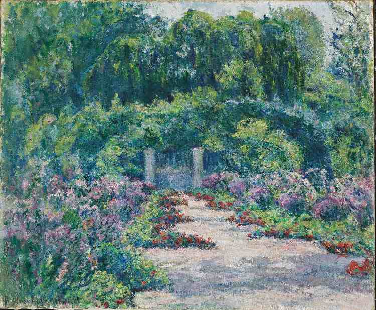 Der Garten a Blanche Hoschedé-Monet