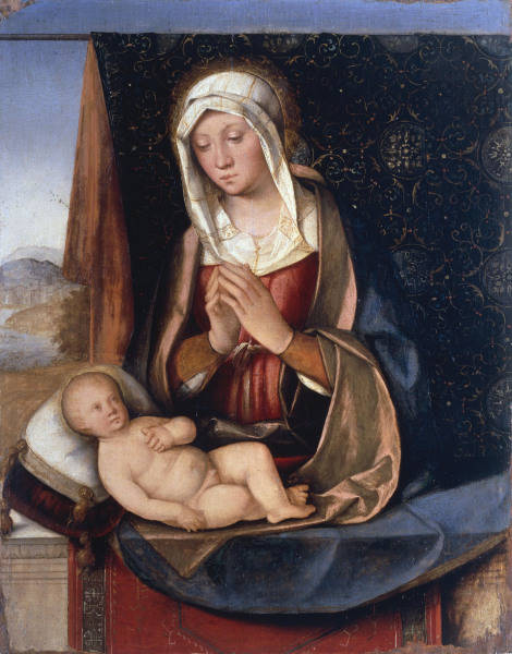 Boccaccino / Mary Worshipping Child a Boccaccio Boccaccino