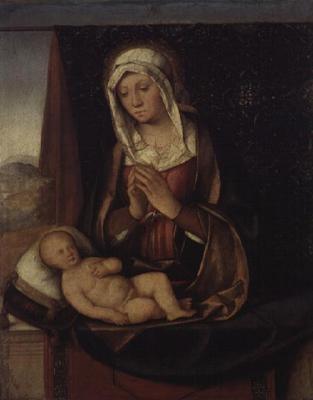 Madonna and Child (panel) a Boccaccio Boccaccino