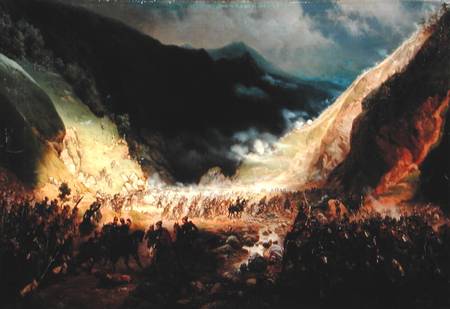 Battle at the Rotenturm canyon a Bogdan Willewalde
