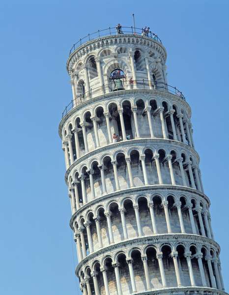 View of the Leaning Tower (photo)  a Bonannus of Pisa