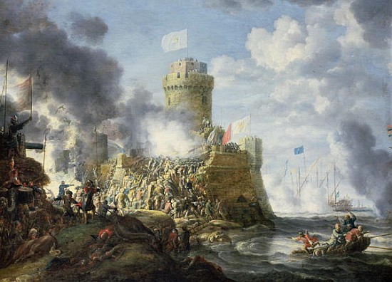 Turks Storming a Seaport a Bonaventura Peeters