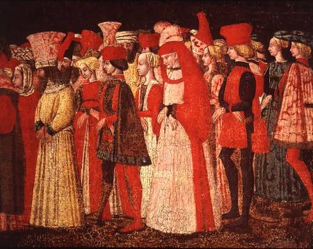 People of the Court of the Sforza Family  (detail) a Bonifacio Bembo