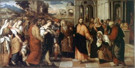 The Adulterer and the Redeemer (panel) a Bonifacio  Veronese