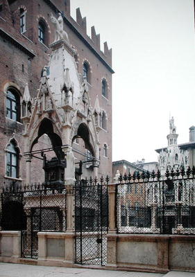 Funerary monument of Mastino II Della Scala (1308-51) (photo) a Bonino da Campione