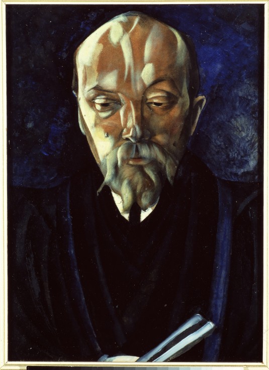 Portrait of the artist Nicholas Roerich (1874-1947) a Boris Dimitrijew. Grigorjew