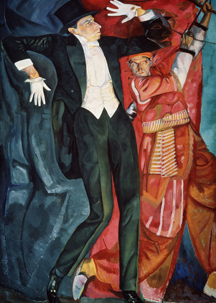 Portrait of the stage producer Vsevolod Meyerhold (1874-1940) a Boris Dimitrijew. Grigorjew