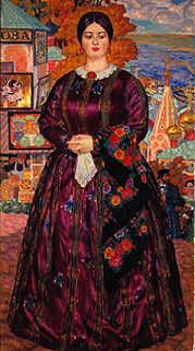 A merchant woman. a Boris Michailowitsch Kustodiew