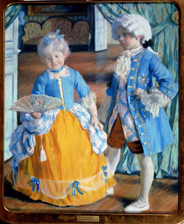 Children in Rococo Dress a Boris Michailowitsch Kustodiew