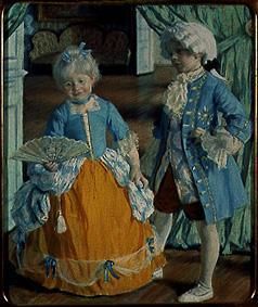 Children in Rococo period outfits a Boris Michailowitsch Kustodiew