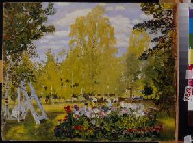 Landscape with a Flower Bed