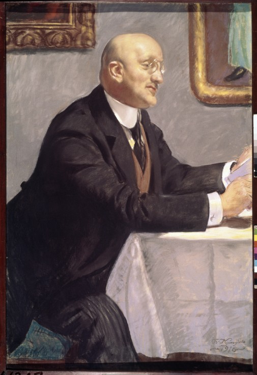 Portrait of the artist Igor Grabar (1871-1960) a Boris Michailowitsch Kustodiew