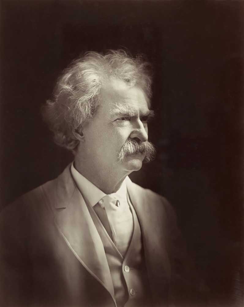 Portrait of Mark Twain, 1907 a Bradley