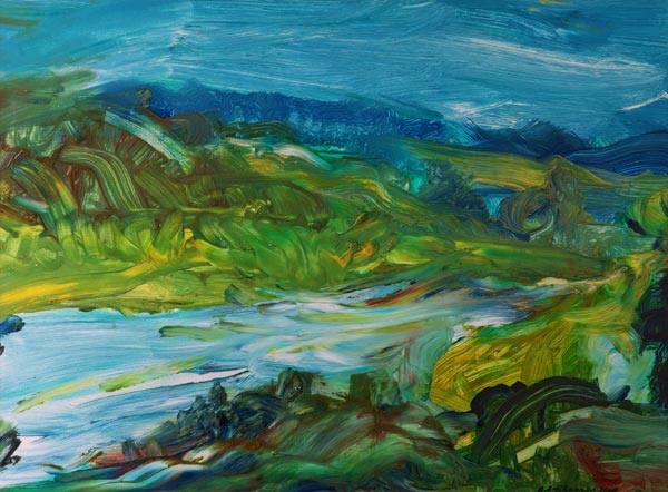 Blue River Landscape II a Brenda Brin  Booker