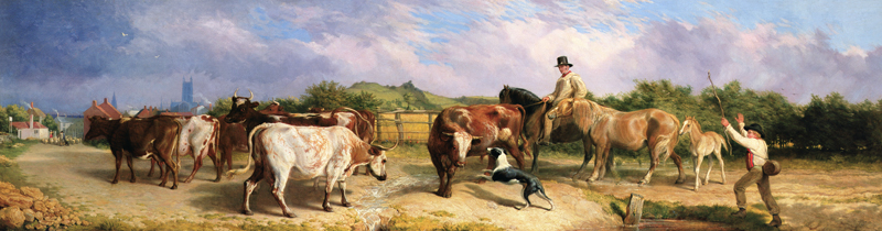 Road to Gloucester Fair a Briton Riviere