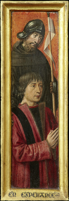 Portrait of Willem van Overbeke with Saint William a Brügger (?) Meister um 1485/90