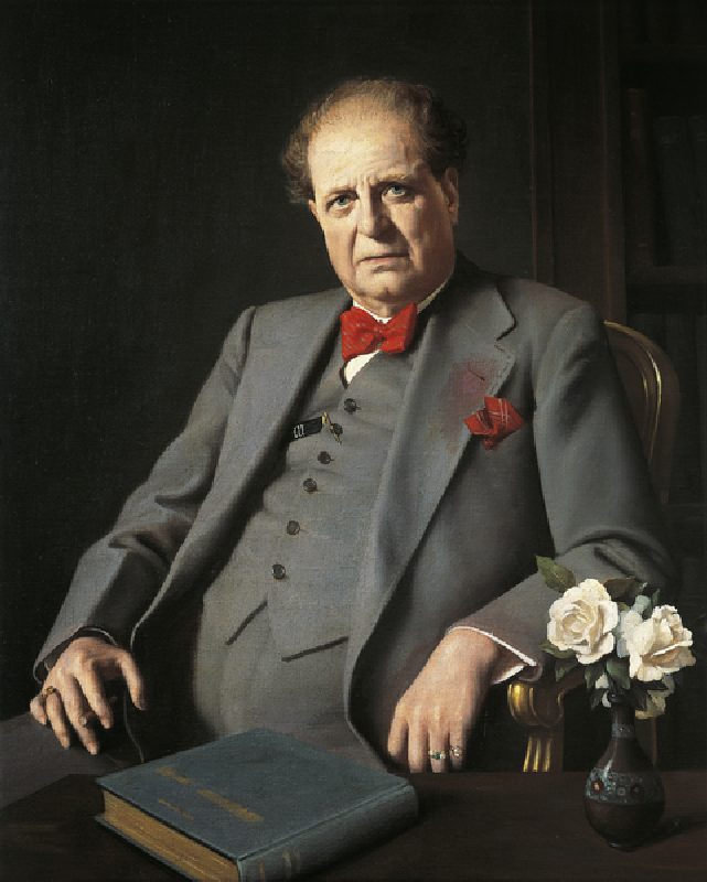 Portrait of Pietro Mascagni (Livorno, 1863-Rome 1945), 1939, by Bruno Croatto (1875-1948). Italy, 20 a Bruno Croatto