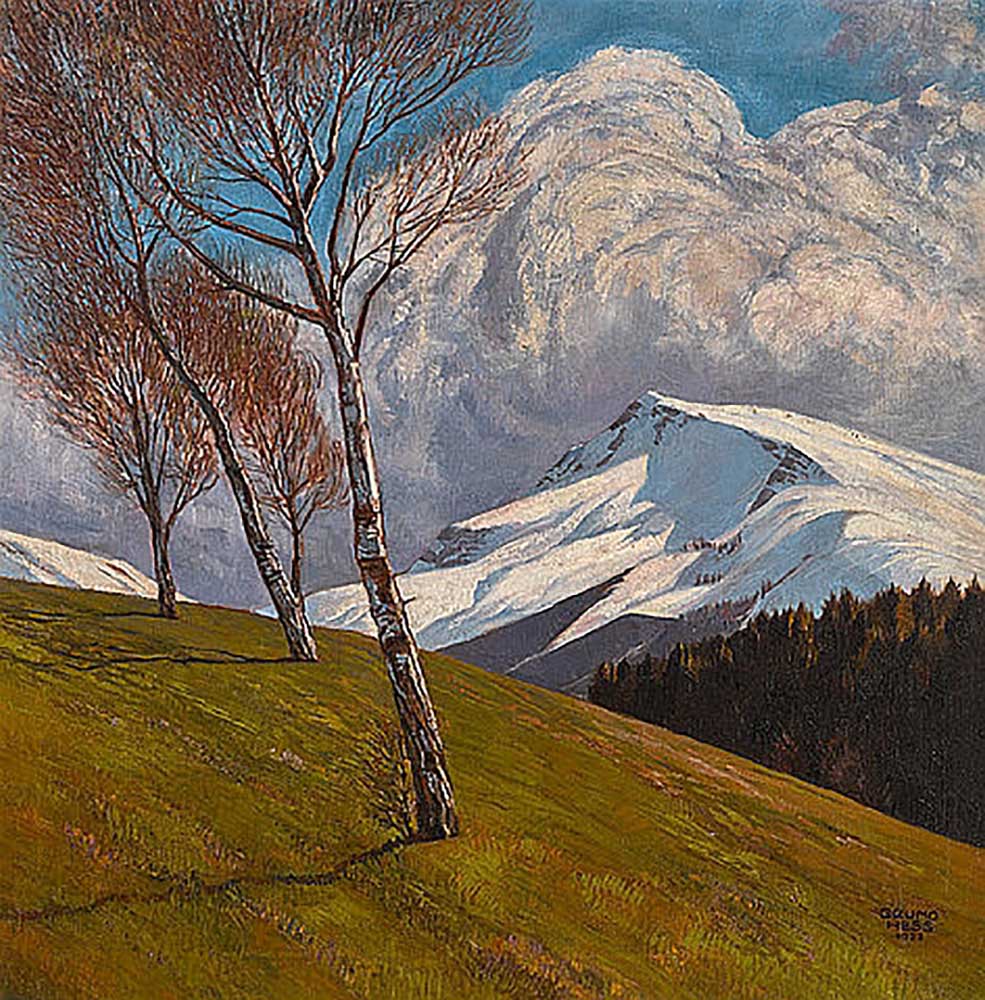 mountain landscape a Bruno Hess